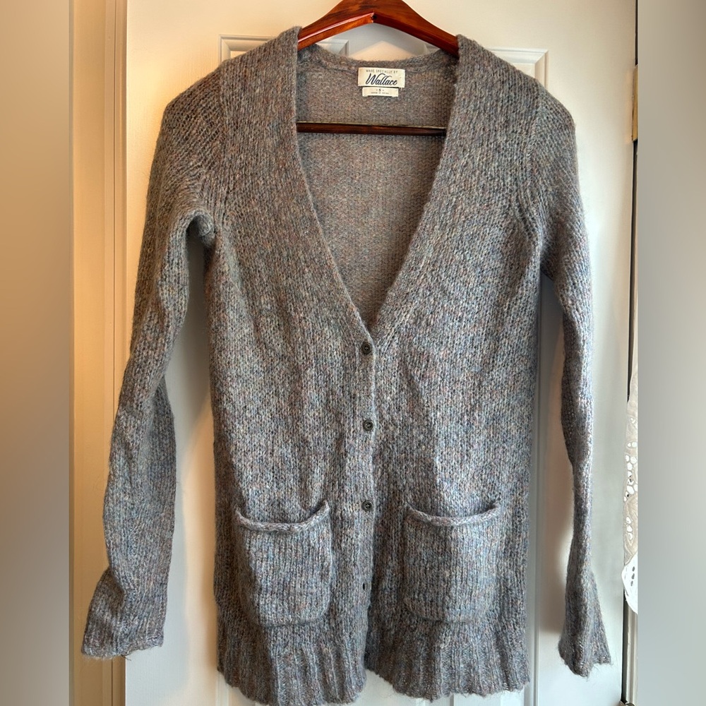 Madewell Heathered Gray Cardigan Sweater